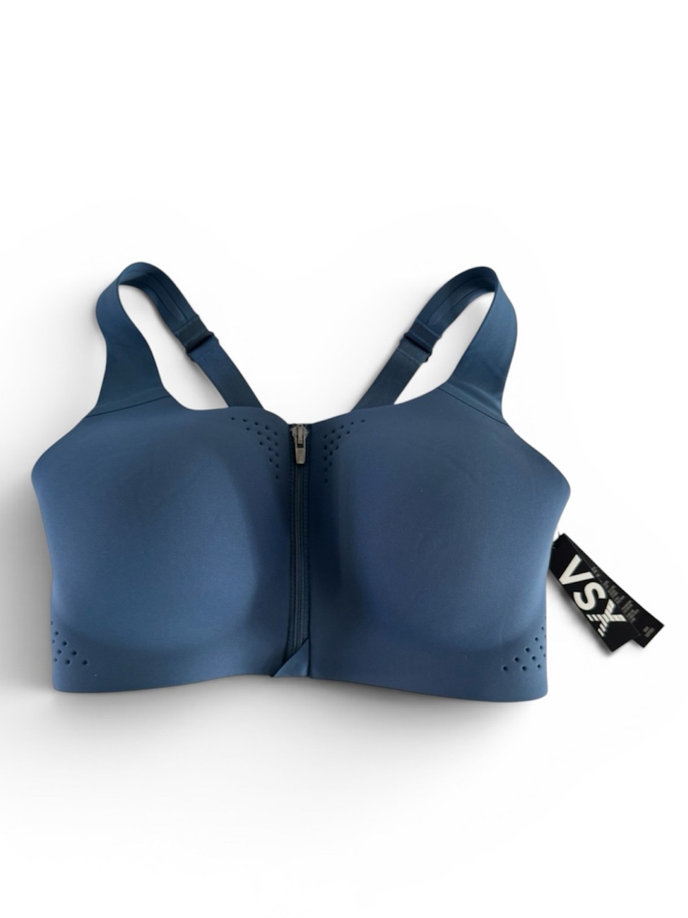 Victoria’s Secret Featherweight Max Sports Bra Zip 34D Midnight Sea High Impact